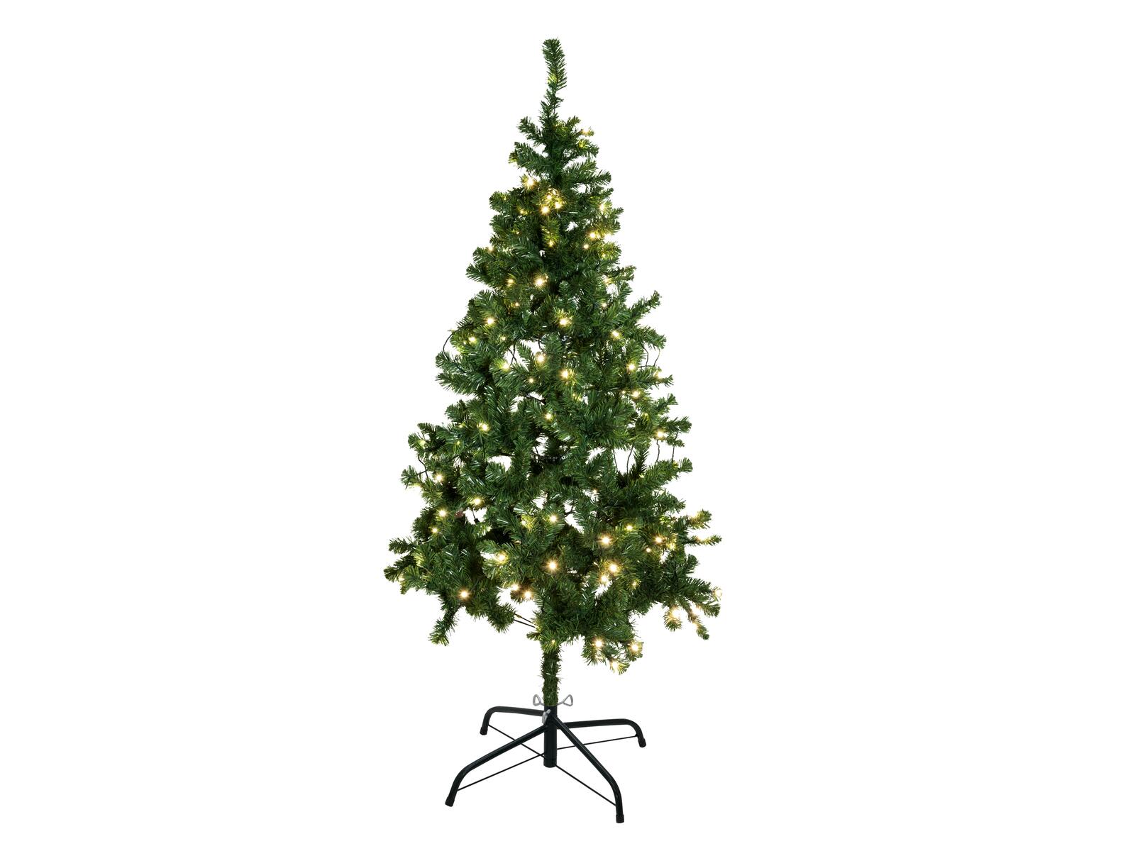 EUROPALMS Christmas tree illuminated 210cm