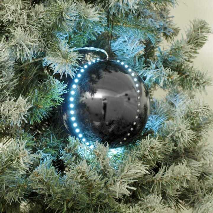 EUROPALMS LED Snowball 15cm black