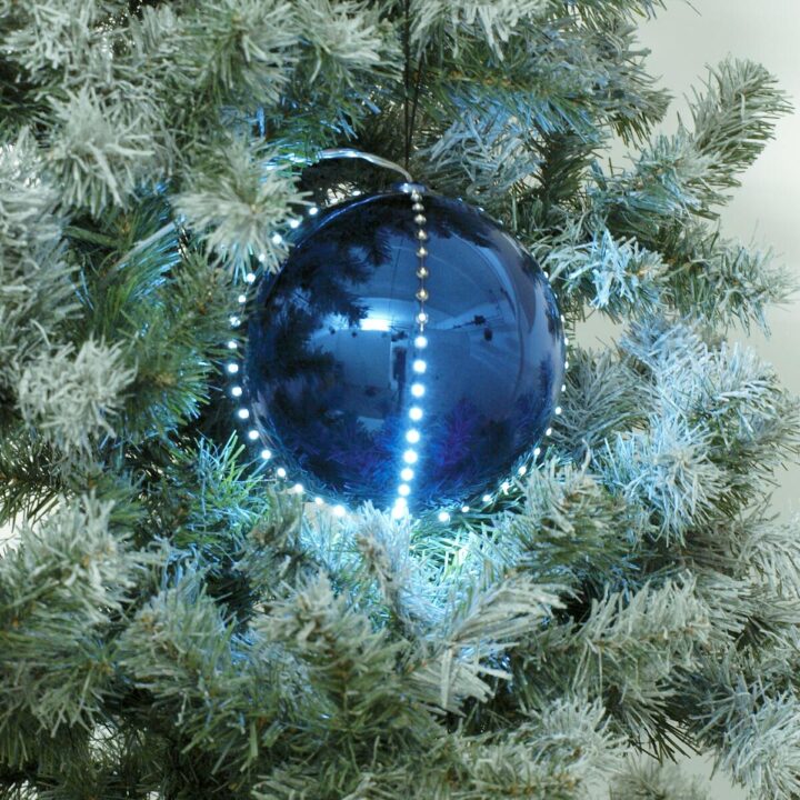 EUROPALMS LED Snowball 15cm dark-blue EUROPALMS LED Snowball 15cm dark-blue
