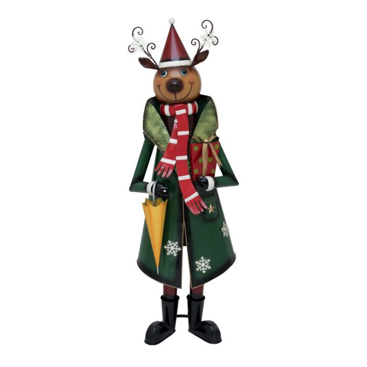 EUROPALMS Reindeer with Coat Metal 155cm green