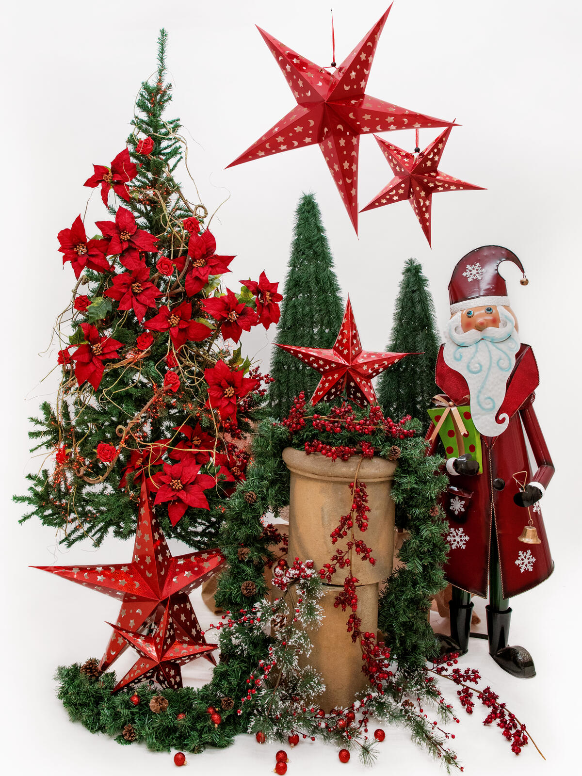 EUROPALMS Santa Claus Metal 150cm red - Image 8