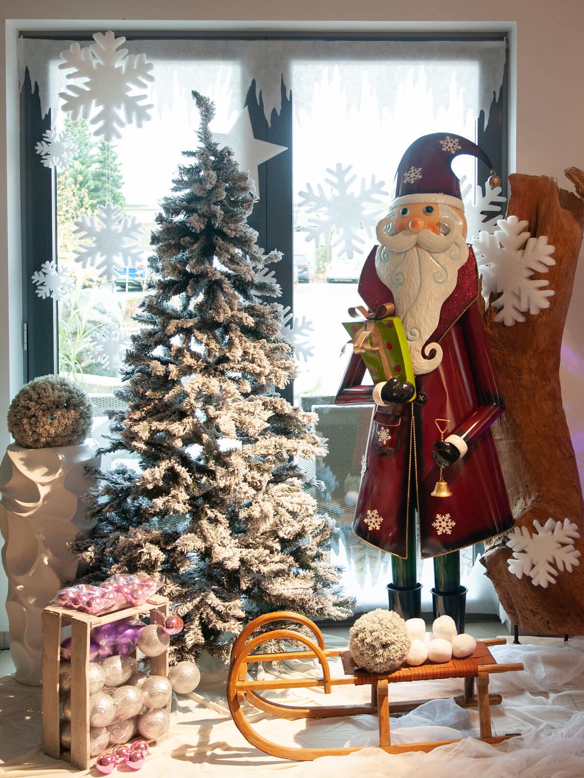 EUROPALMS Santa Claus Metal 195cm red - Image 6