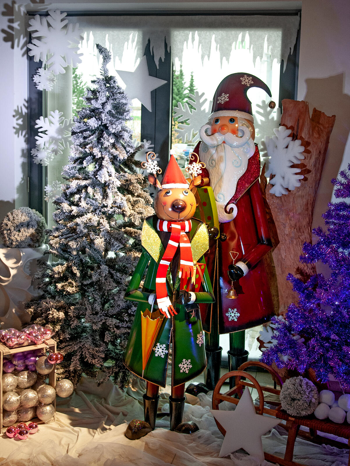 EUROPALMS Santa Claus Metal 195cm red - Image 8