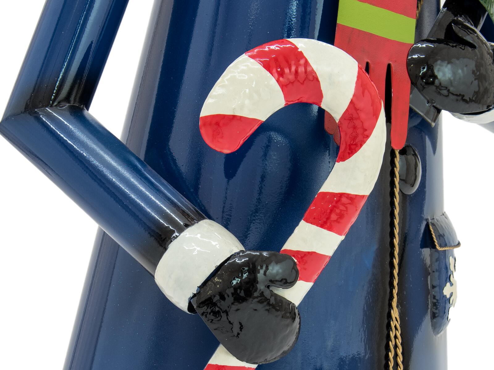 EUROPALMS Snowman with Coat Metal 150cm blue - Image 4