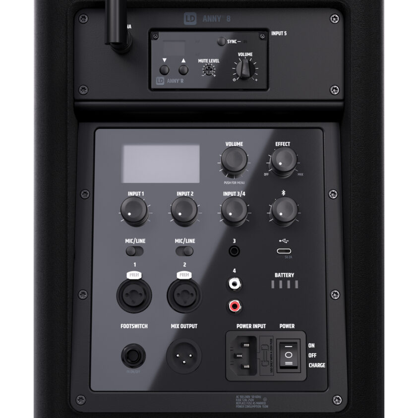 LD Systems ANNY 8 BPH B5 Stage Black met headset 584-608 MHz - Image 5