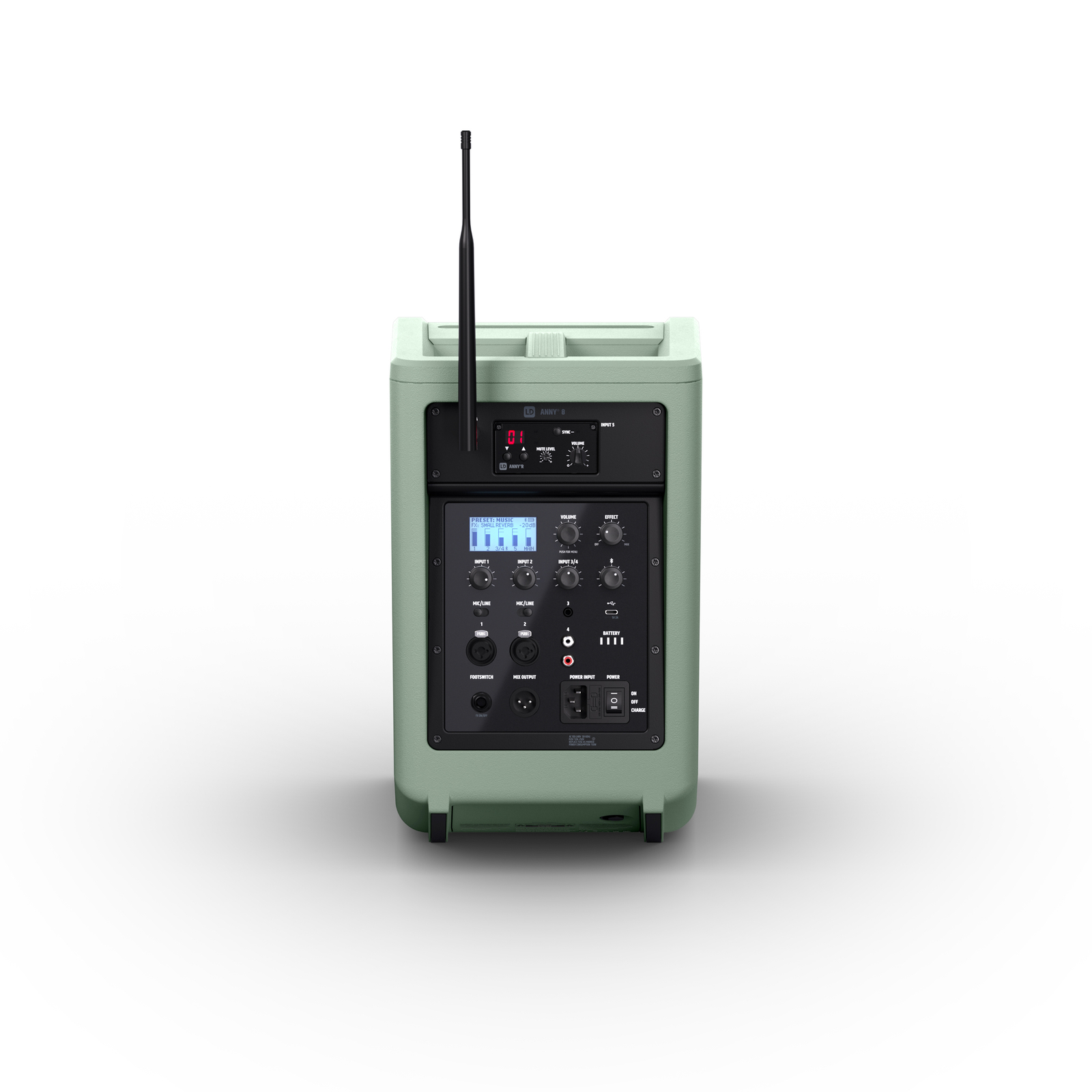 LD Systems ANNY 8 HHD B5 GN Adventure Green met handheld 584-608 MHz - Image 4