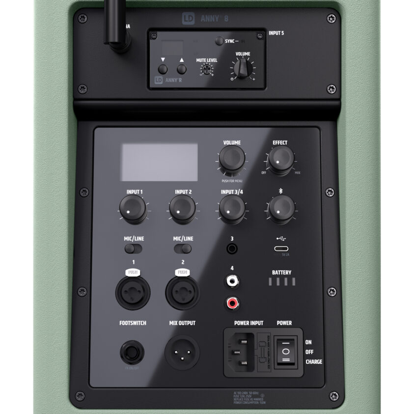 LD Systems ANNY 8 HHD B5 GN Adventure Green met handheld 584-608 MHz - Image 5
