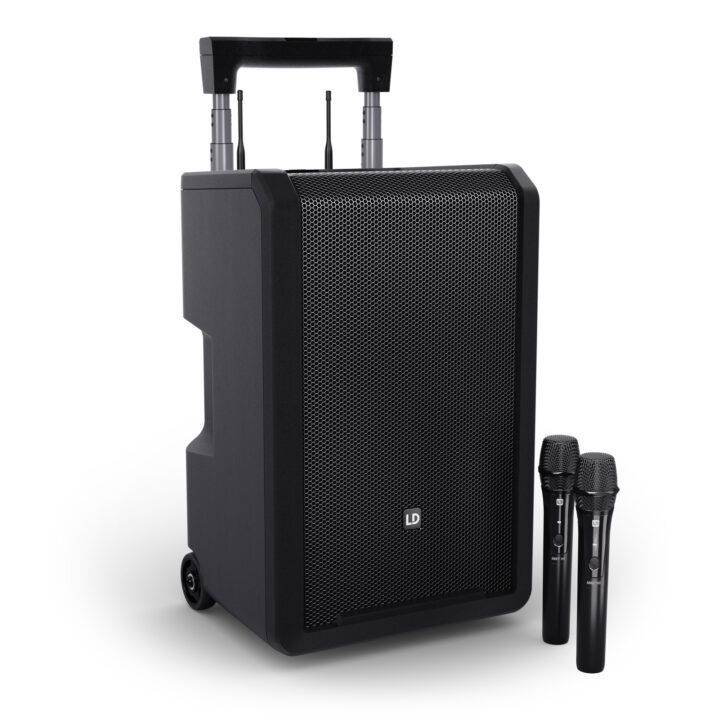LD Systems ANNY® 10 HHD 2 B8 accu speaker met bluetooth en 2x wireless microfoon