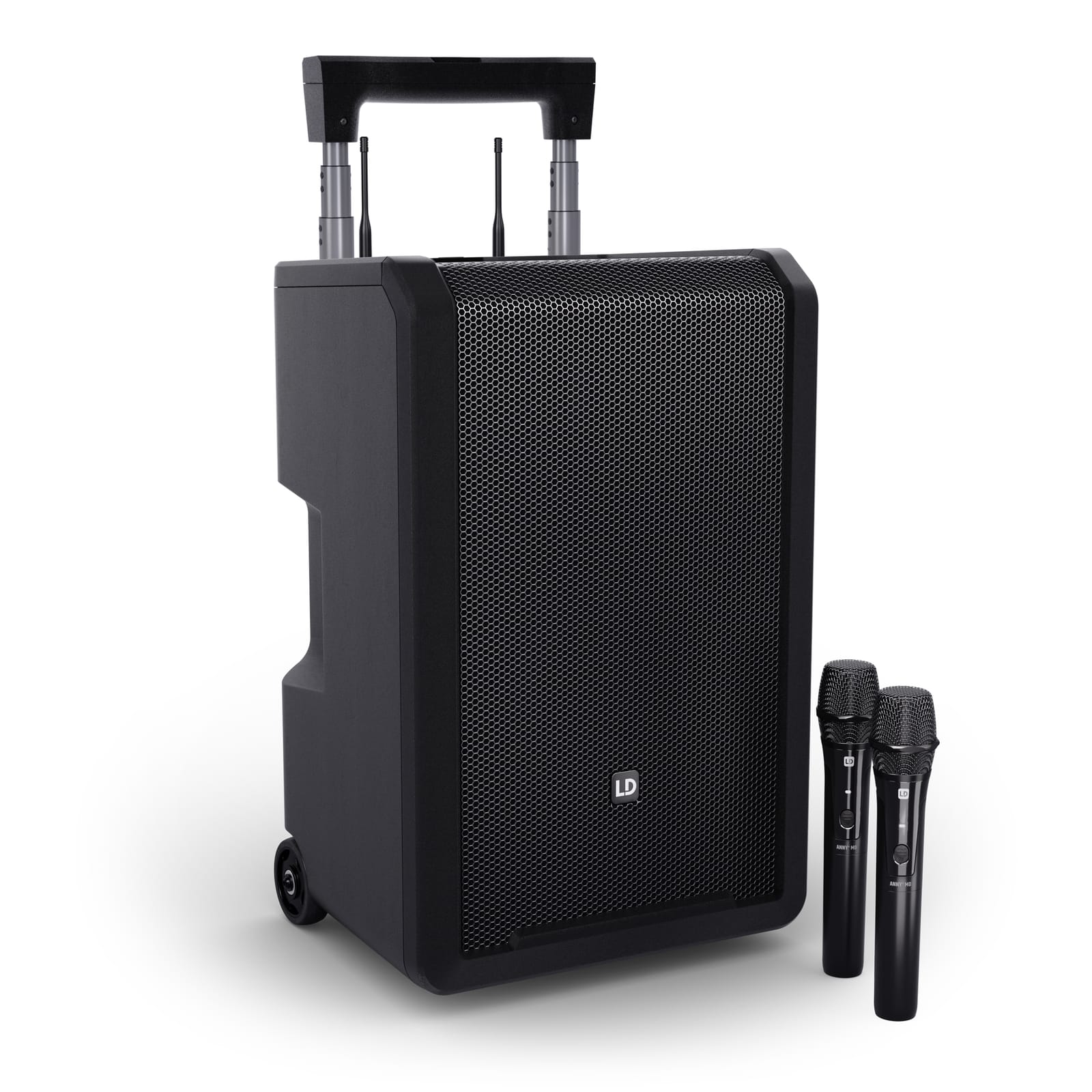 LD Systems ANNY® 10 HHD 2 accu speaker met bluetooth en 2x wireless microfoon