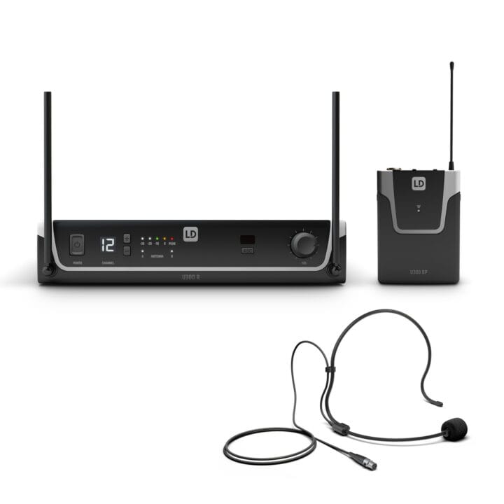 LD Systems U308 BPH headset en bodypack 863 - 865 MHz + 823 - 832 MHz