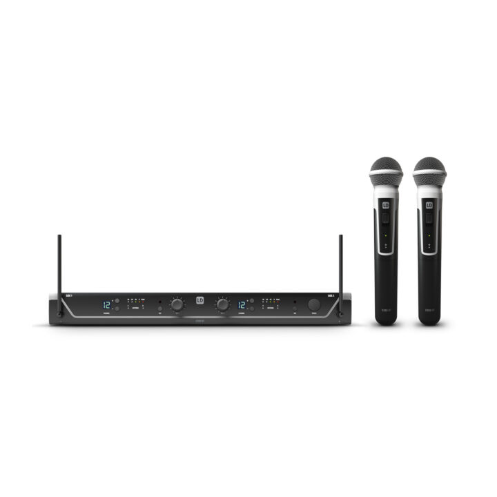LD Systems U308 HHD 2 Draadloos 2x Microfoon 863 - 865 MHz+ 823 - 832 MHz