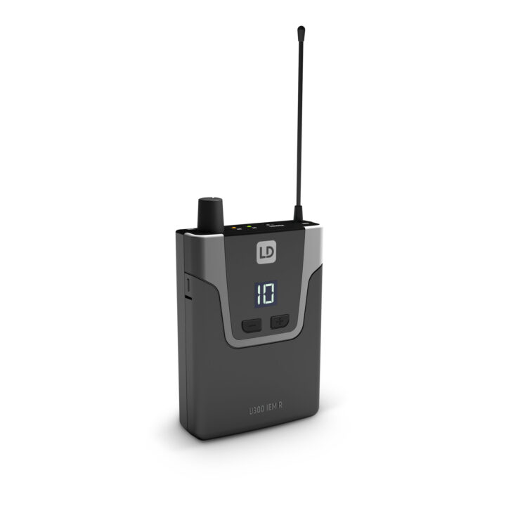 LD Systems U308 IEM R Draadloze in-ear beltpack ontvanger 863 - 865 MHz - 823 - 832 MHz