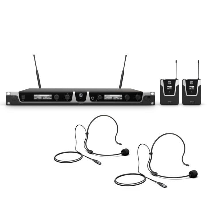 LD Systems U505 BPH 2 Dual UHF wireless system met 2 pocketzenders 584 - 608 MHz