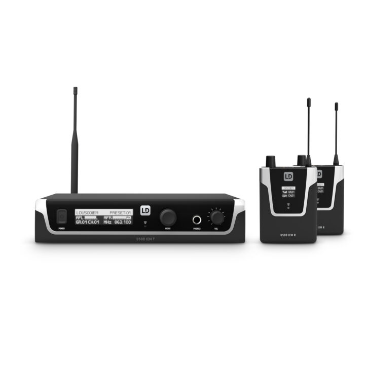 LD Systems U506 IEM Twin Bundle In-ear monitoringsysteem met 2 x bodypack 655 - 679 MHz