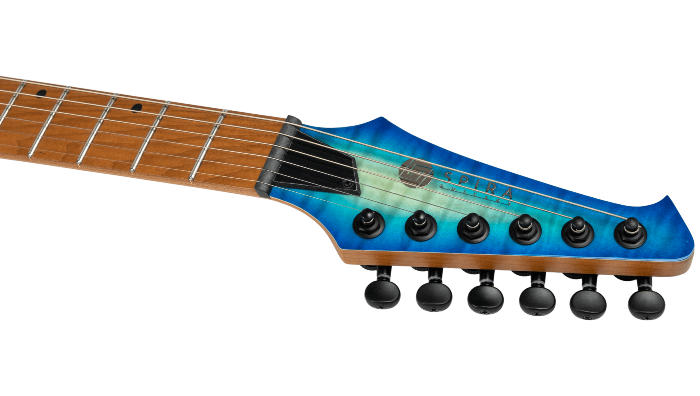Spira Guitars S-500 QAB Trans Aqua Blue elektrische gitaar - Image 9
