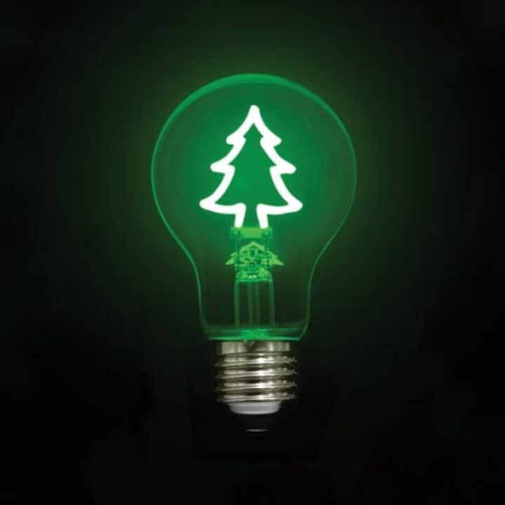 Vellight Ledlamp Kerstboom Decoratief GroenFilament 2 W E27 60 Lm 25000 Branduren