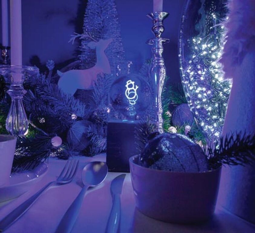 Vellight Ledlamp Sneeuwman Decoratief Blauw Filament 2 W E27 60 Lm 25000 Branduren - Image 2
