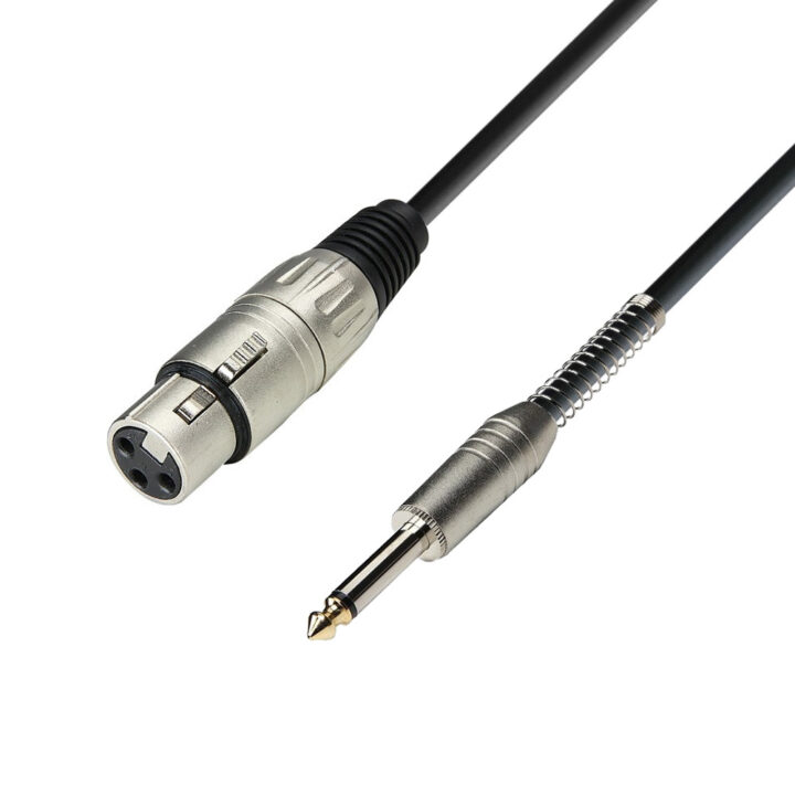 Adam Hall 3 STAR MFP 0100 Microfoonkabel Adam Hall® XLR vrouwelijk x jack TS 1 m