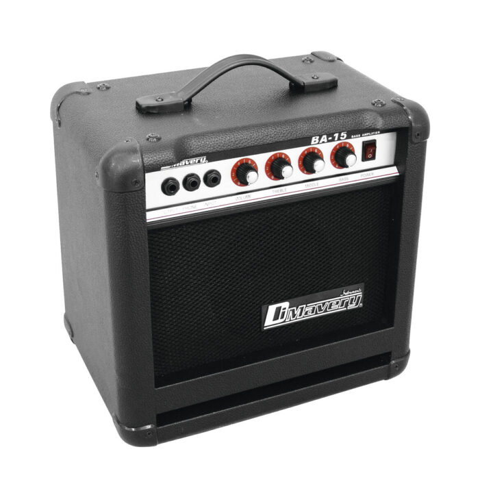 DIMAVERY BA-15 Bass Amplifier 15W black