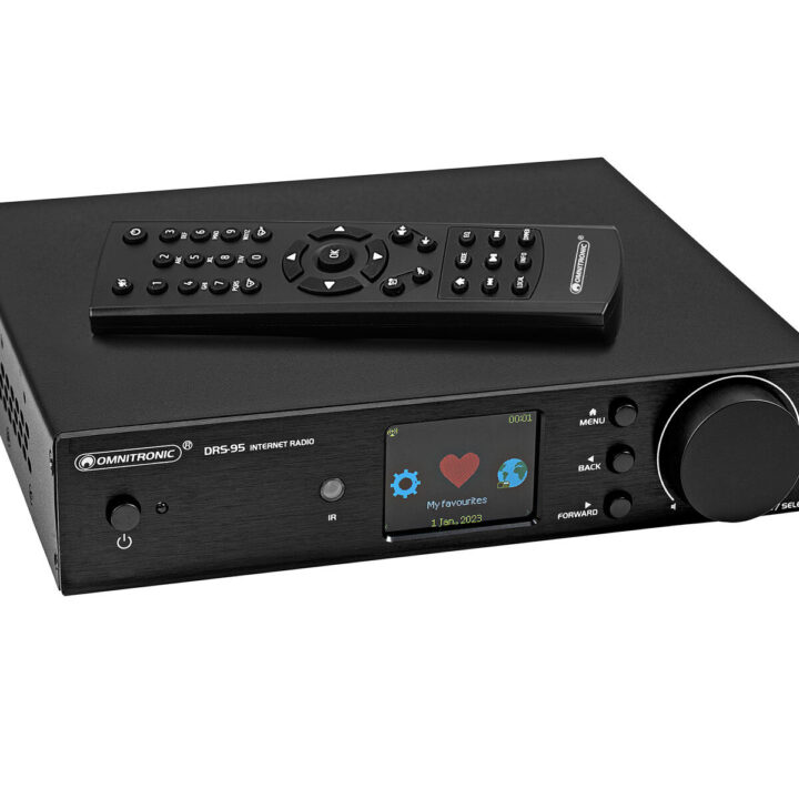 OMNITRONIC DRS-95 Internet Radio with DAB+ and Bluetooth
