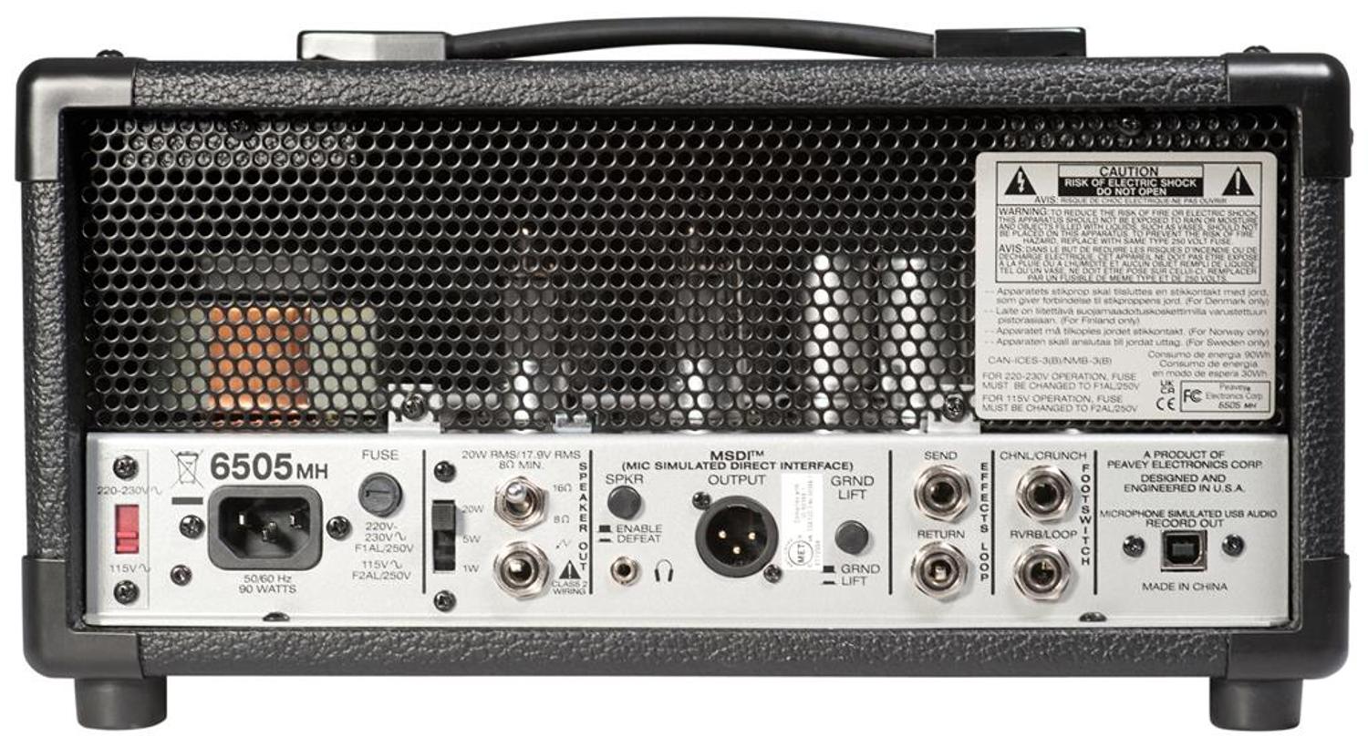 Peavey 6505 MH Micro Head 20W buizen gitaarversterker top - Image 3