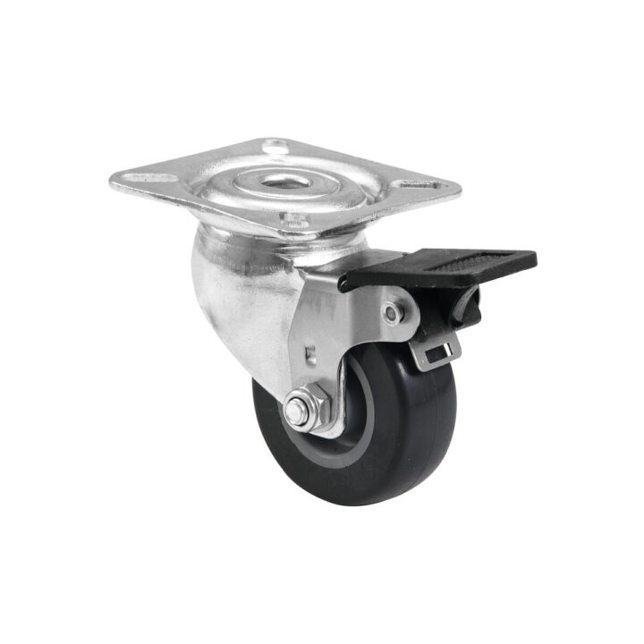 ROADINGER Zwenkwiel 50mm grijs met rem