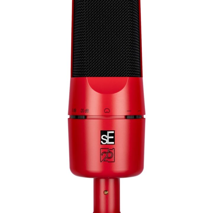 sE Electronics 25th anniversary RED edition of the X1A condenser studio mic