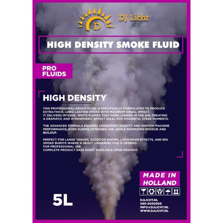 DJLicht High Density 5L rookvloeistof 5 Liter