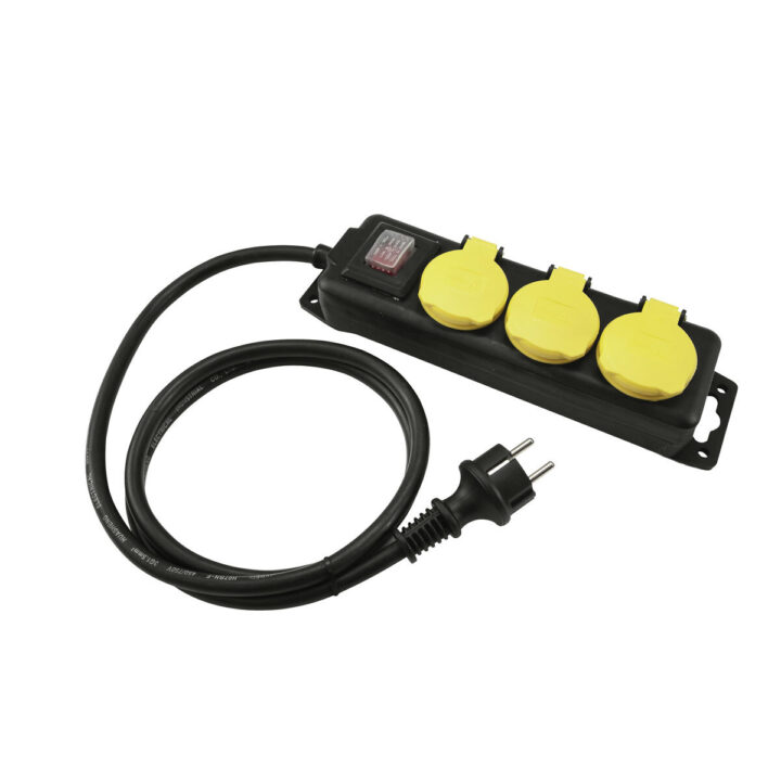 EUROLITE Distributor 3-fold IP44 bk 3m