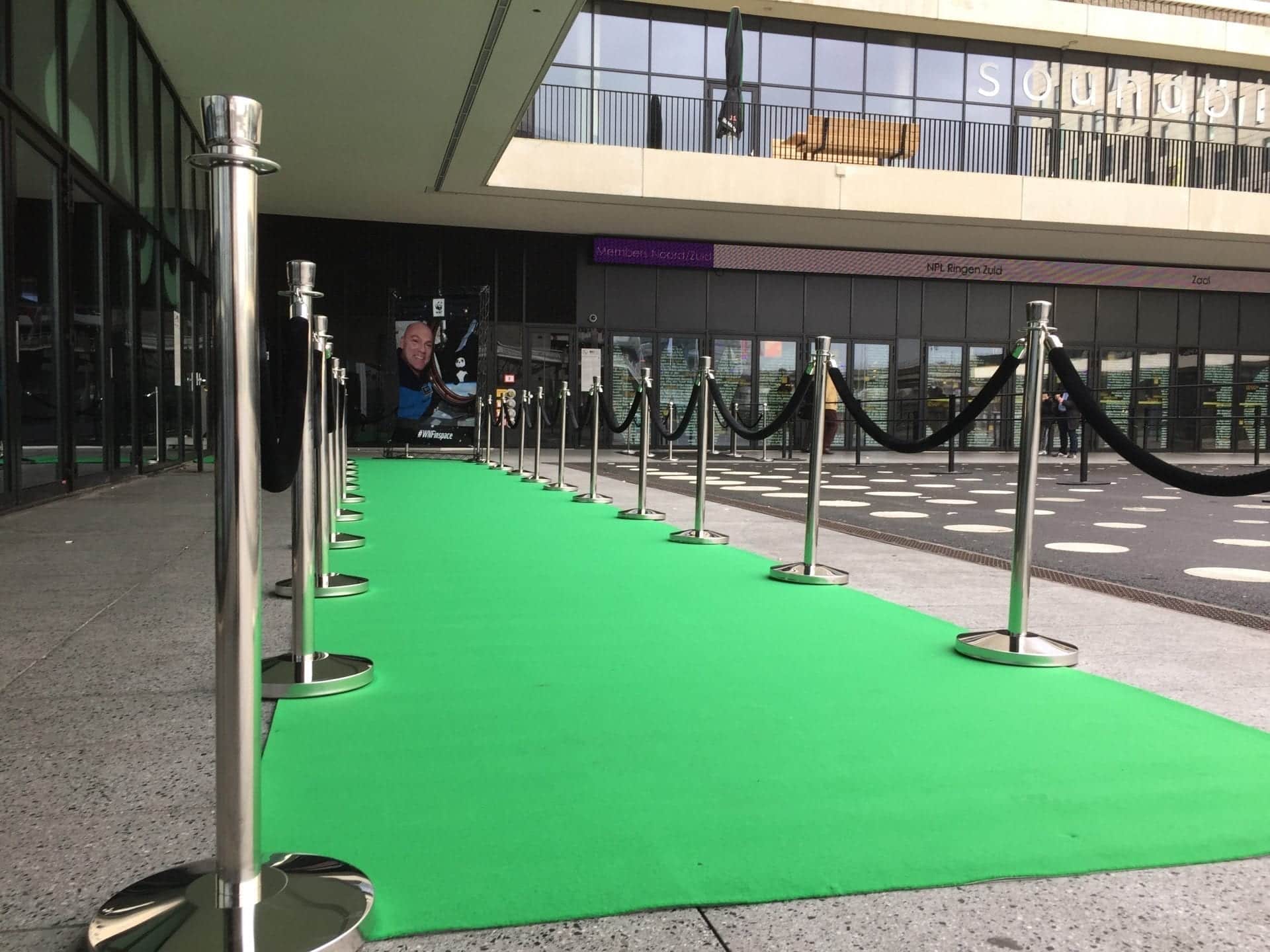 Groene Loper Expo Carpet 1m groen met folie