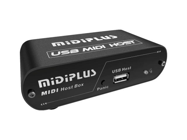 MidiPlus USB MIDI Host Voorzien van 5 DIN MIDI-ingangen en MIDI-uitgangen