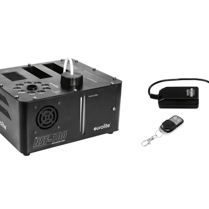 EUROLITE Set NSF-100 LED DMX Hybrid Spray Fogger + WRC-4 Wireless Remote Control