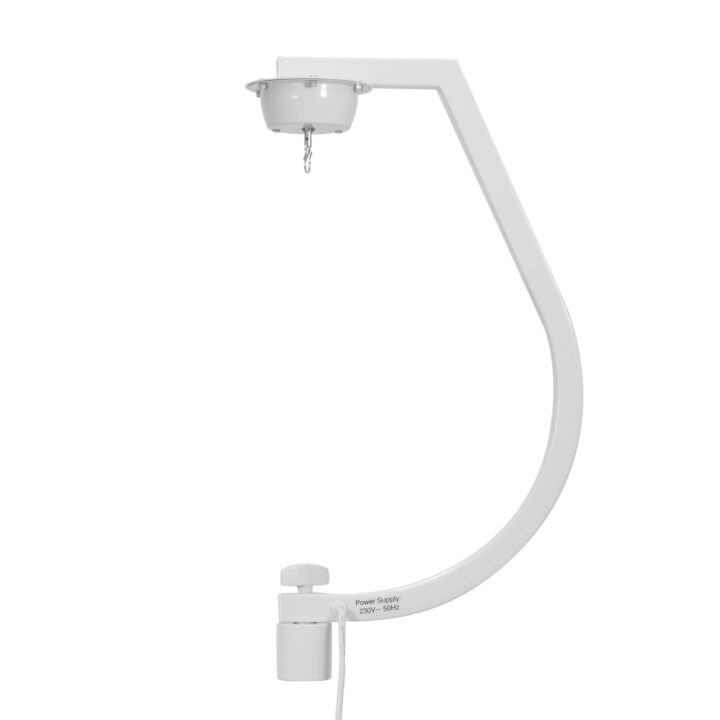 EUROLITE Statiefhouder wit met motor voor spiegelbollen tot 30 cm breed