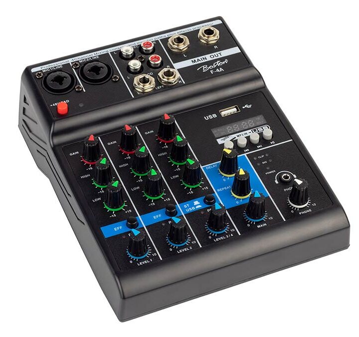 Boston F-4A Mengpaneel 2 mono + 2 stereo inputs