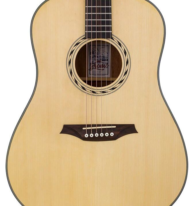 Bromo BAB1 Blanc Series Dreadnought akoestische gitaar