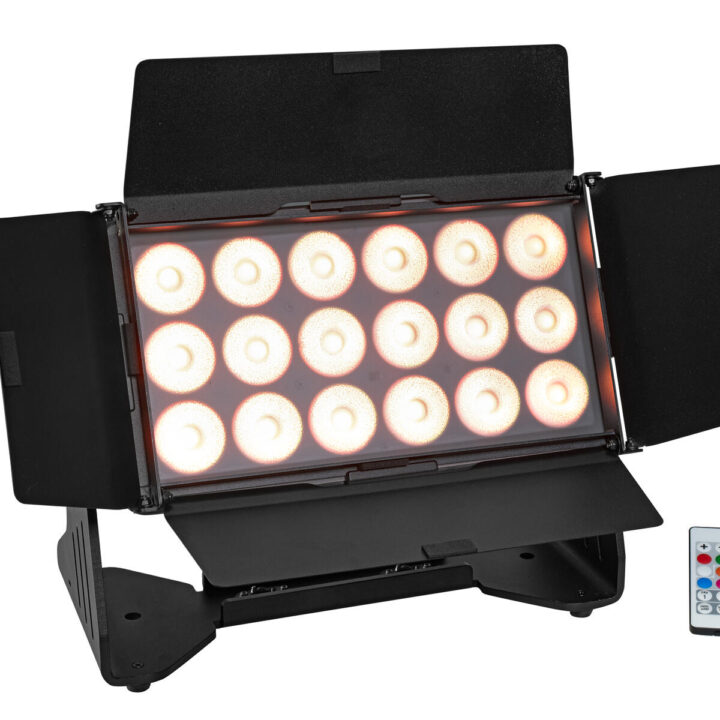 EUROLITE AKKU Multiflood IP65 18x10W RGBW Wash CRMX Waterdicht