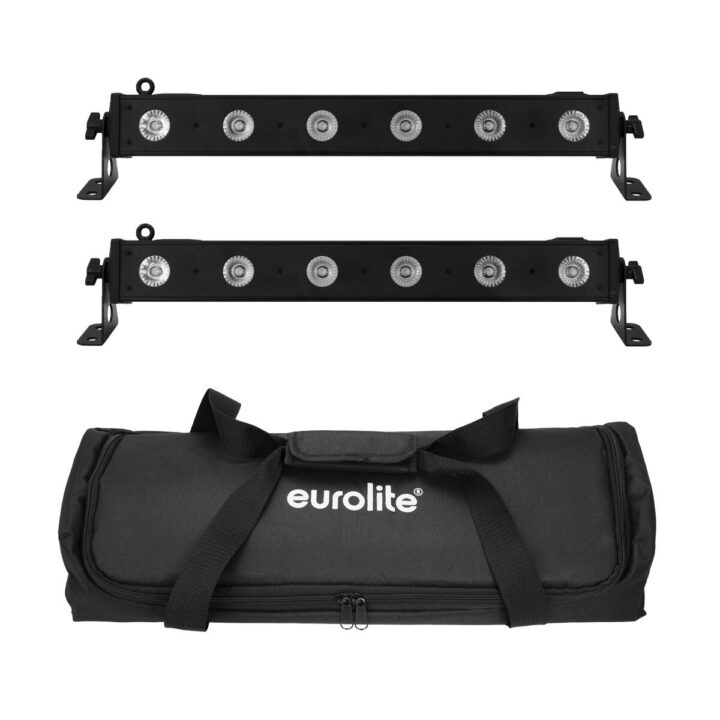 EUROLITE Set 2x LED BAR-6 QCL RGBW + Soft Bag