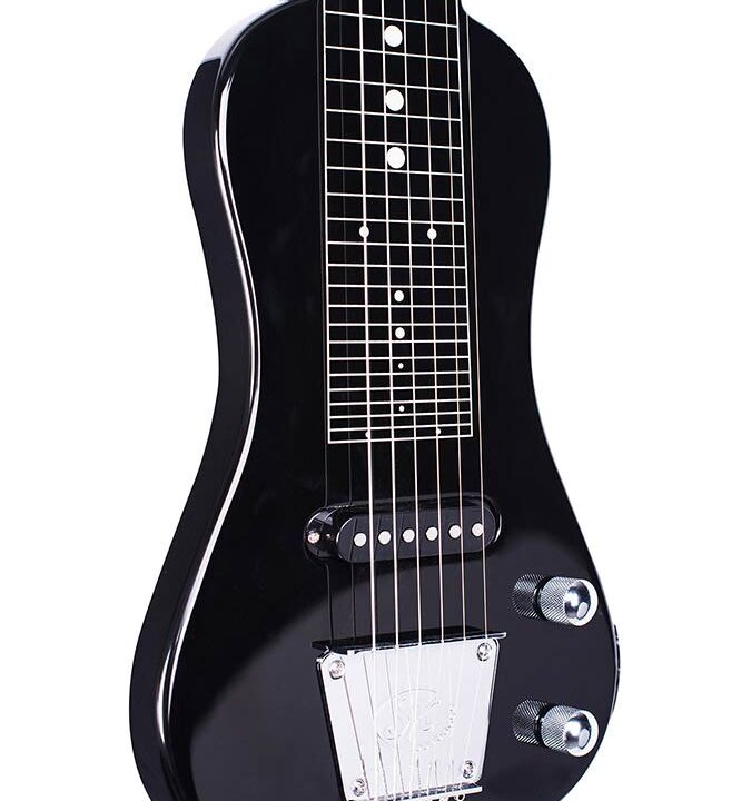 LG3BK SX lapsteel gitaar zwart