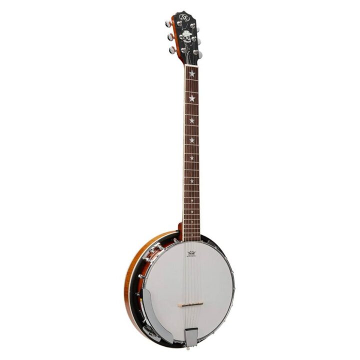 BJ406 |SX 6 string banjo natural satin
