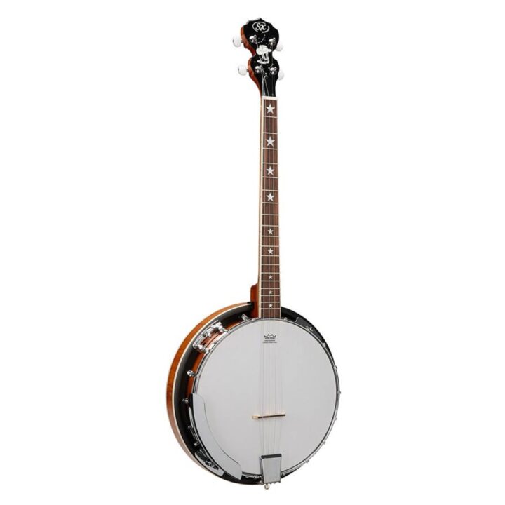 BJ404 |SX 4 string banjo natural satin