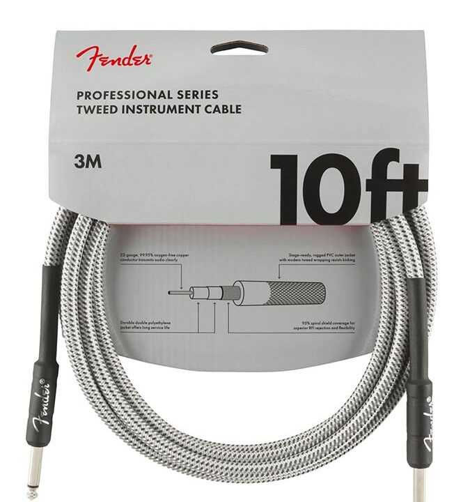 Fender Gitaarkabel Professional White Tweed 3 Meter 0990820063