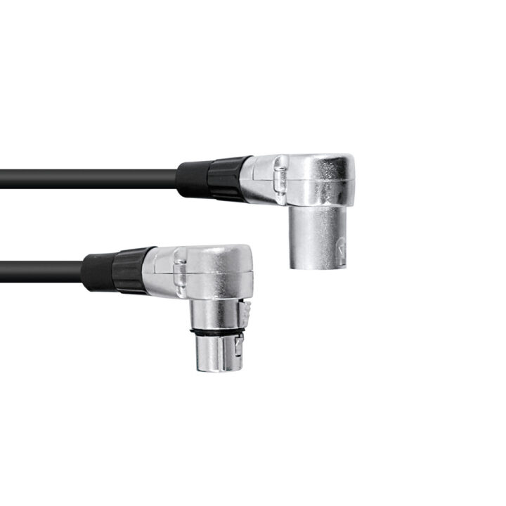 OMNITRONIC XLR Cable 3-pin 1.5m 90° bk