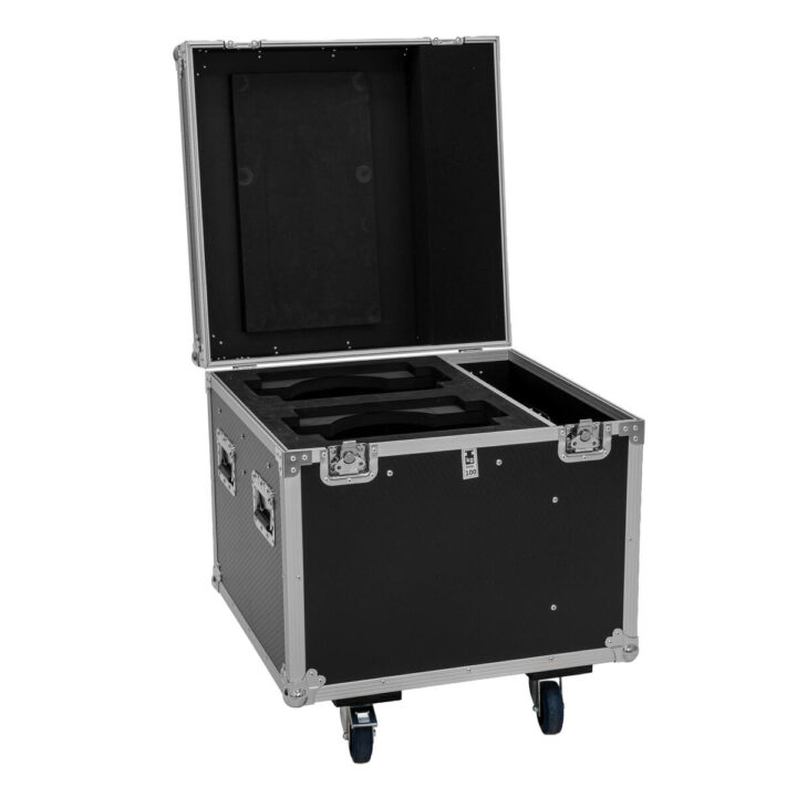 ROADINGER Flightcase PRO 2x IP TMH-W285 with wheels