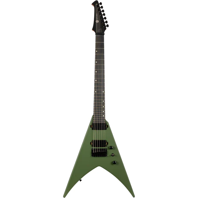 Spira Guitars V-407 MGR V-Style 7-str Satin Groen