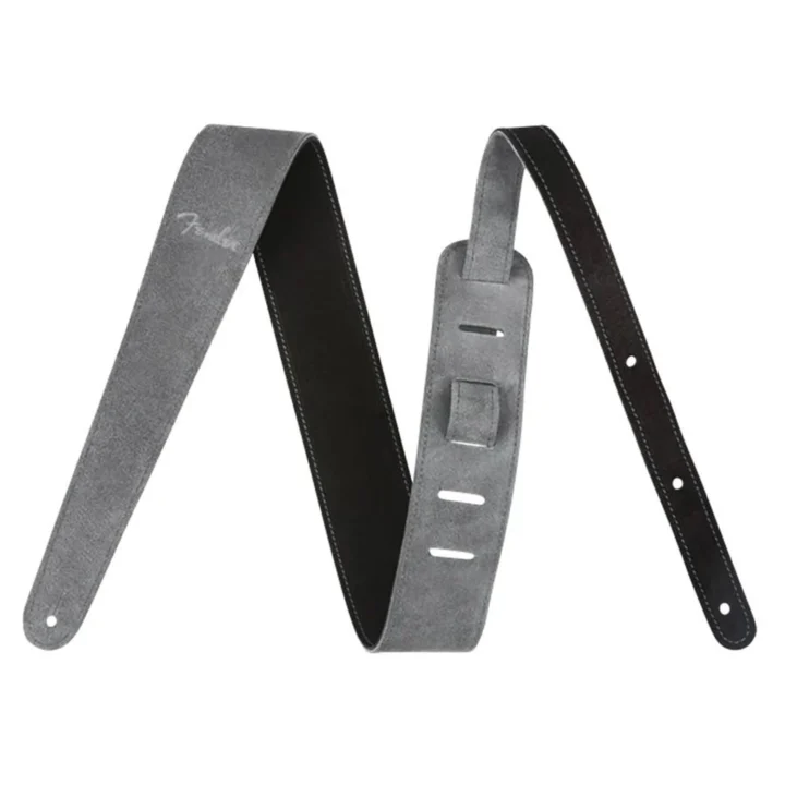 Fender 990691006 2 gitaarband suède omkeerbaar zwartgrijs