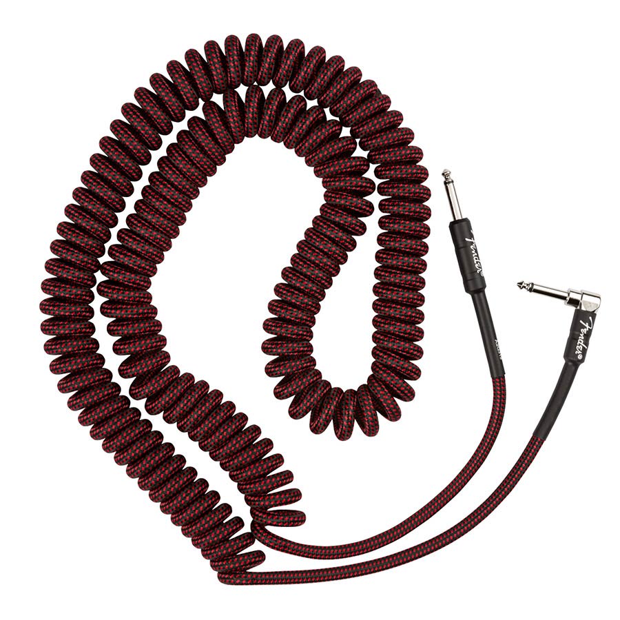 Fender Professional Cables coil cable 9 m rood tweed recht en haaks - Image 2