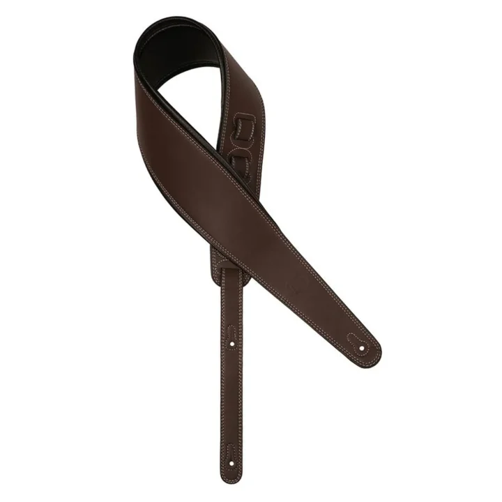 Gaucho GST-294-DBR gitaarband 4 inch breed donkerbruin