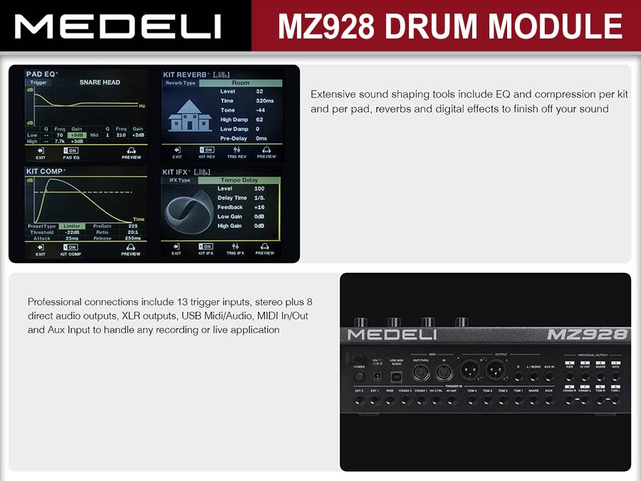 Medeli MZ928-MOD MZ928 drum module - Image 6