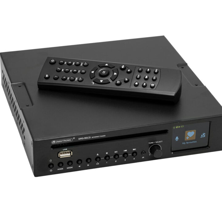 OMNITRONIC DRS-95CD Internet Radio with DAB+ Bluetooth and CD Player